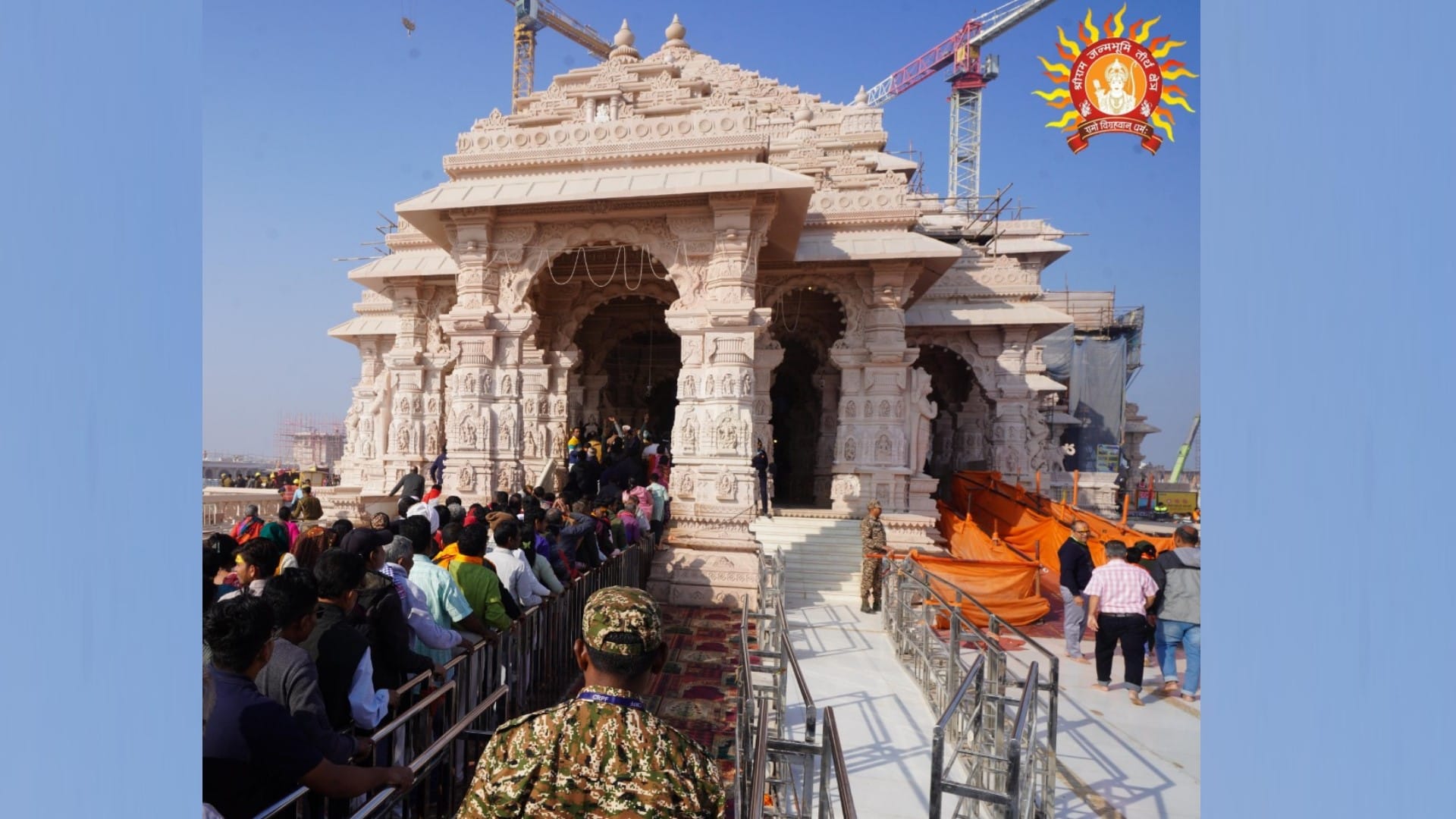 new pics of ramlala temple of ayodhya.