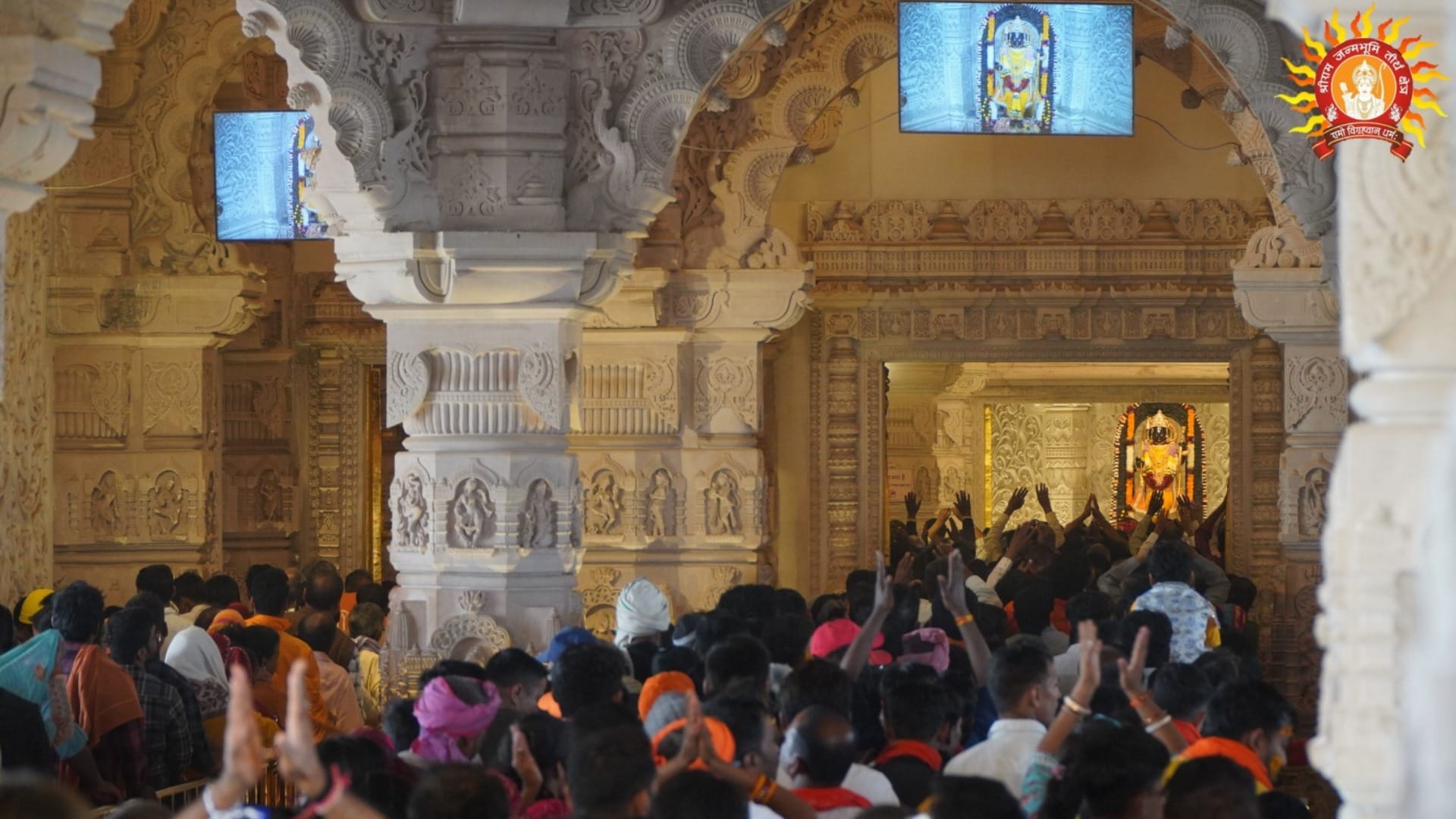 new pics of ramlala temple of ayodhya.