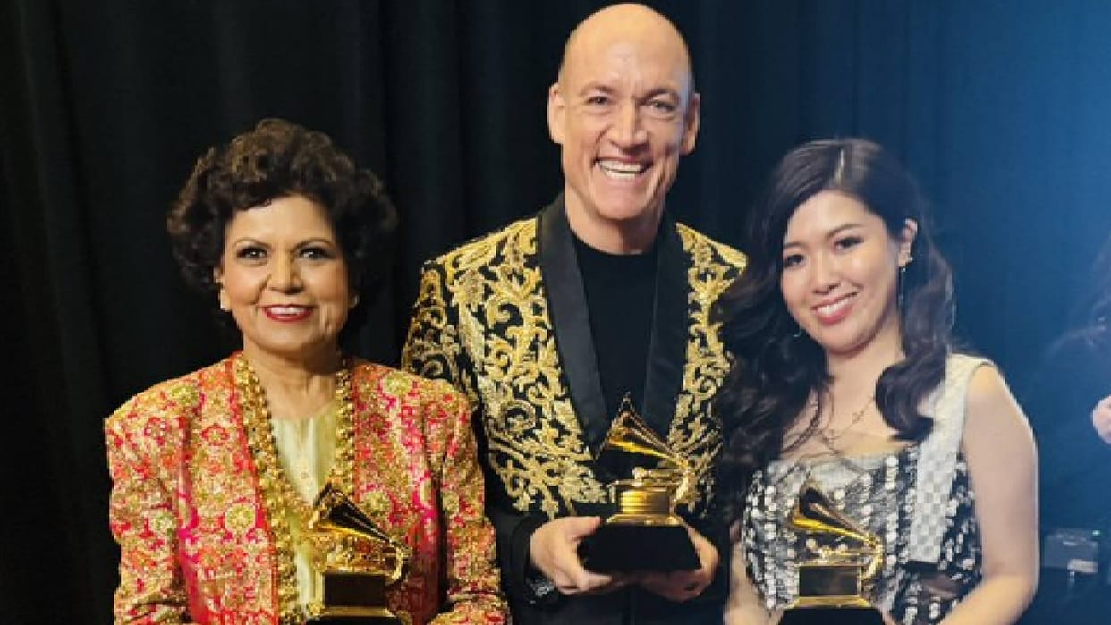 Indian American musician and entrepreneur Chandrika Tandon wins Grammy award for album Triveni