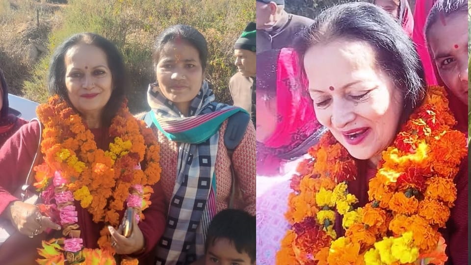 Rudraprayag News Actress Himani Shivpuri reached her maternal home Bhatwadi after 53 years