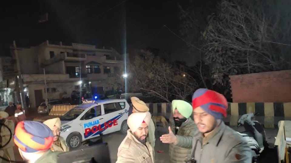 Bomb blast in police post in Fatehgarh Churian Amritsar