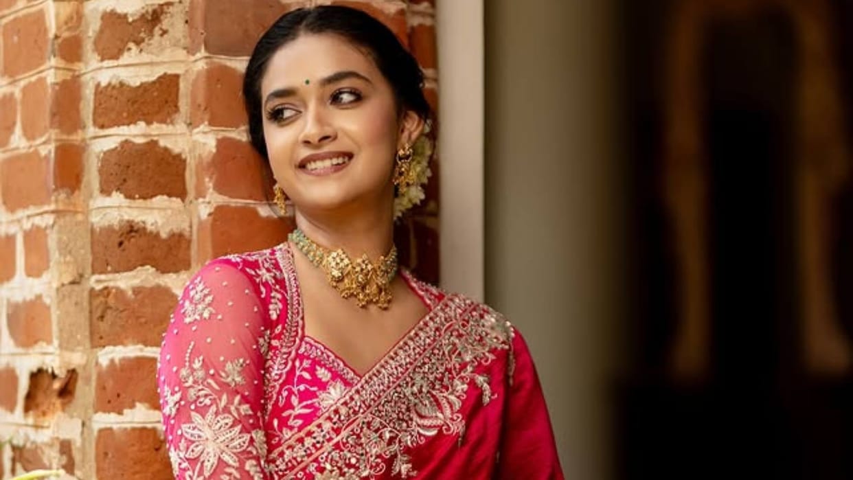Valentine Day Special Keerthy Suresh Saree Designs For newly Married Bride and Girls Disprj