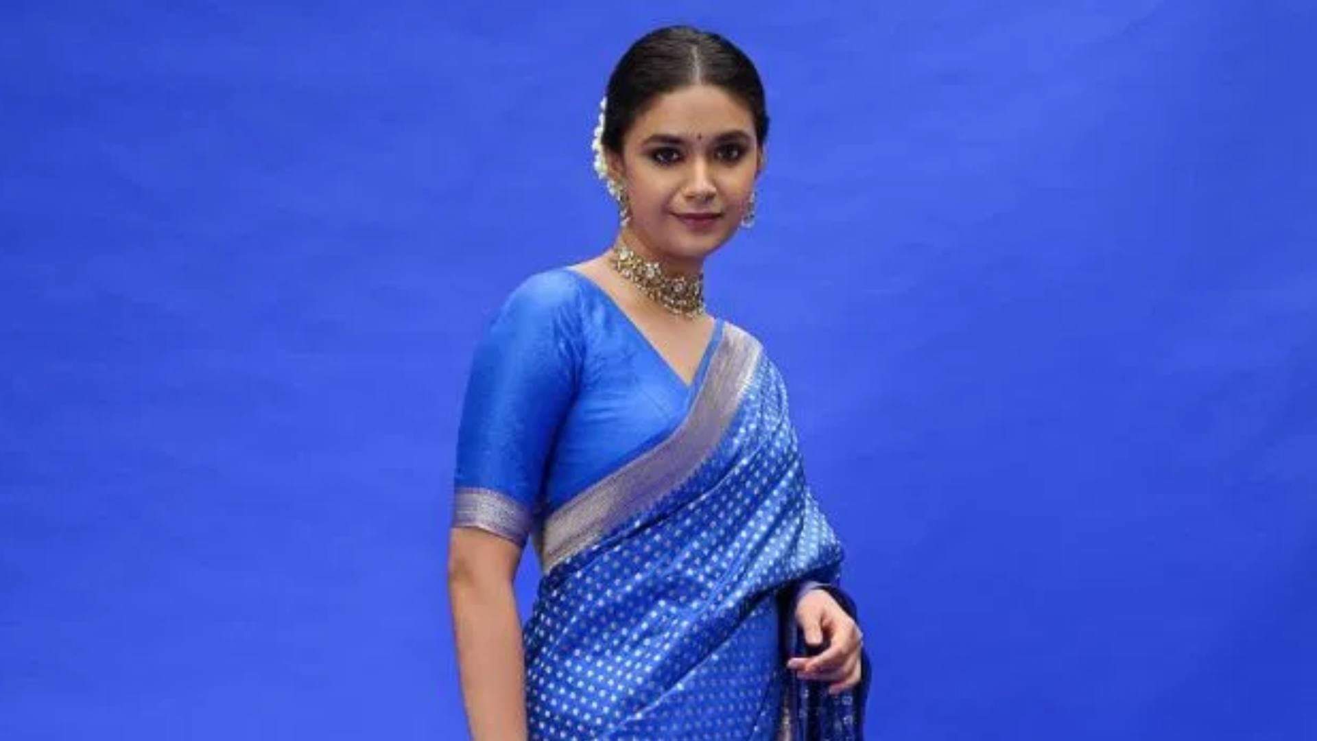 Valentine Day Special Keerthy Suresh Saree Designs For newly Married Bride and Girls Disprj