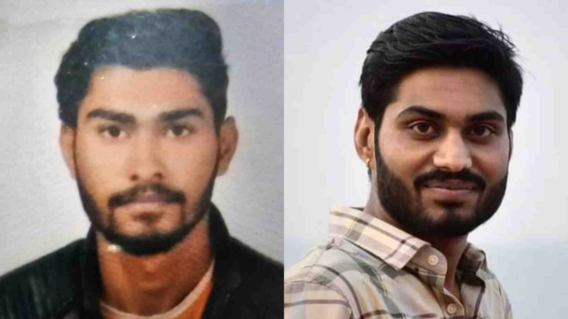 काली शर्ट में मरने वाला बदमाश प्रीतम गोस्वामी और चेक शर्ट में फरार बदमाश 'आरडीएक्स' उर्फ रूद्र।