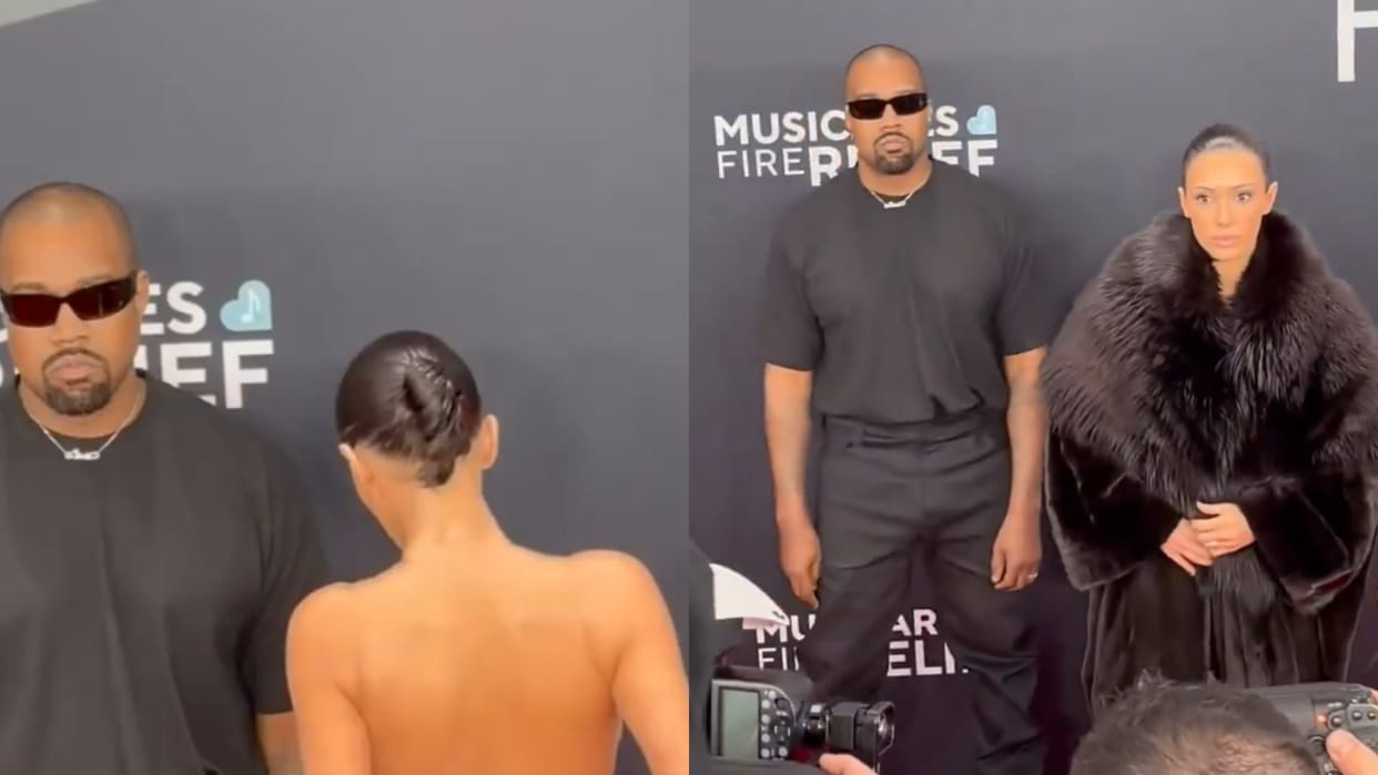 Grammys 2025 Kanye West Wife Bianca Censori Arrives in Sheer Outfit Why the Couple escorted off the Ceremony