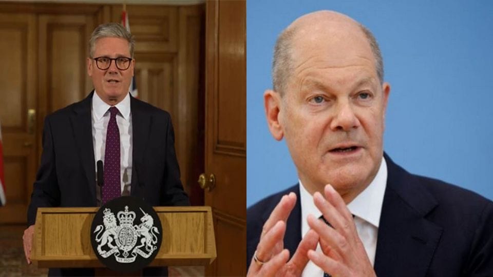 European Union UK relations brtish PM starmer german chancellor welcome seeking to improve ties