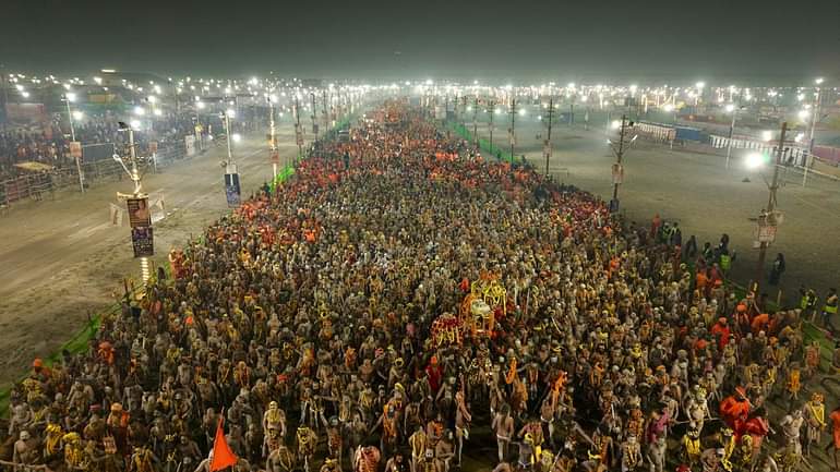 Mahakumbh Third Amrit Snan On Basant Panchami Spectacular and Divine – Stunning Images of Akharas'