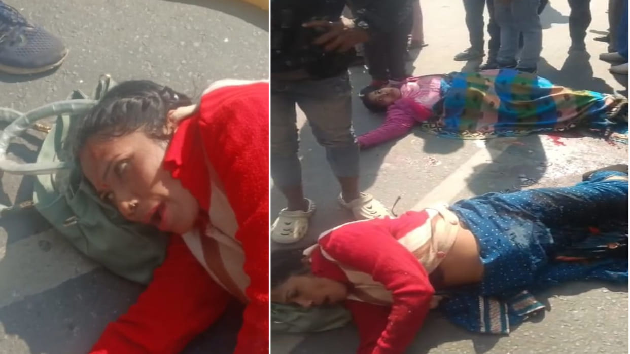 In Deoria, Youth doing stunt collided with bike, girl died after being hit by truck