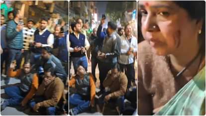 भाजपा और आम आदमी पार्टी समर्थकों के बीच झड़प