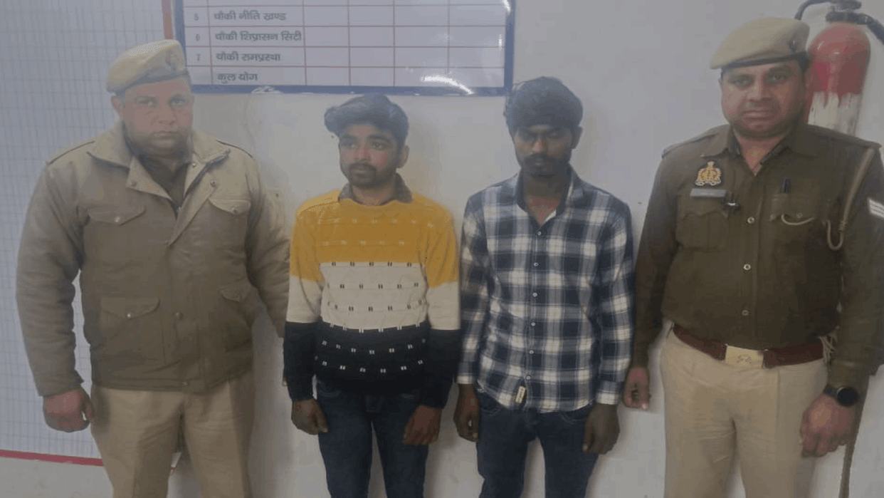 three arrested Police encounter with criminals near Hindon bridge