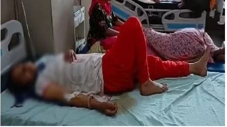 Blade Attack on Woman: Public Road Assault Leaves Face Severely Injured