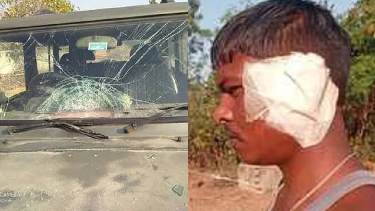 MP News Stone pelting on vehicle at midnight on Shahdol-Bandhavgarh road in Umaria police registered a case