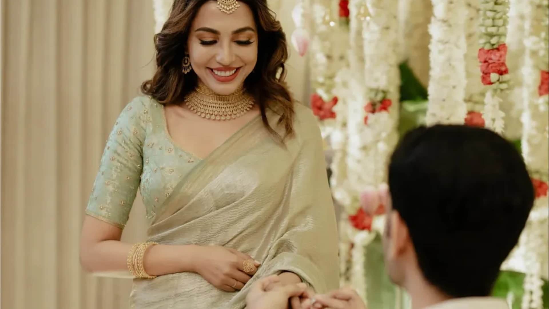 Goat fame actress parvati nair got engaged with aashrith ashok and shares pics on social media
