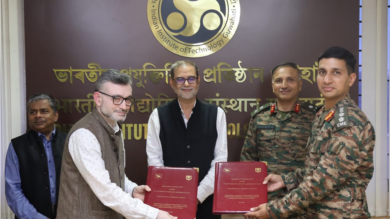 Bamboo bunkers will be built for Indian Army, an agreement was signed between the Army and IIT-G