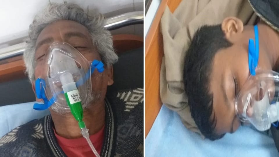 Nana and grandson unconscious while sleeping after lighting fireplace in room in Kapurthala
