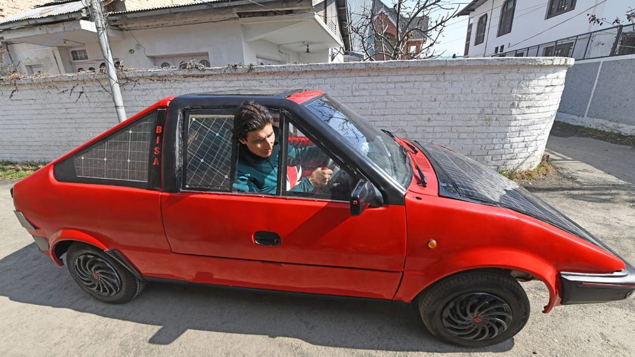 Photos: India's first high-tech solar car ready to hit the roads, Srinagar teacher makes unique invention