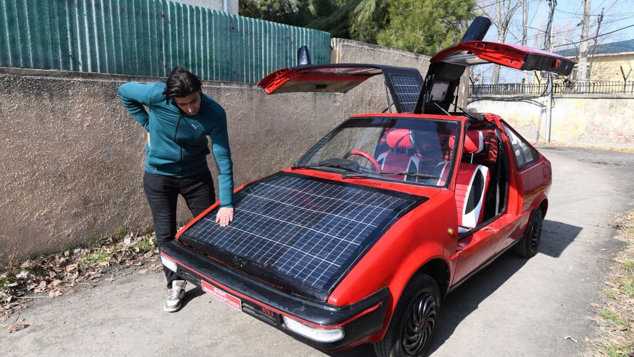 Photos: India's first high-tech solar car ready to hit the roads, Srinagar teacher makes unique invention
