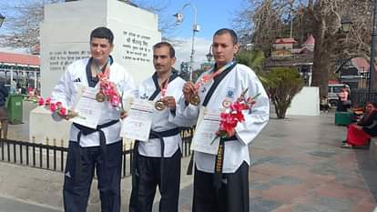 Himachal won three gold medals in Taekwondo