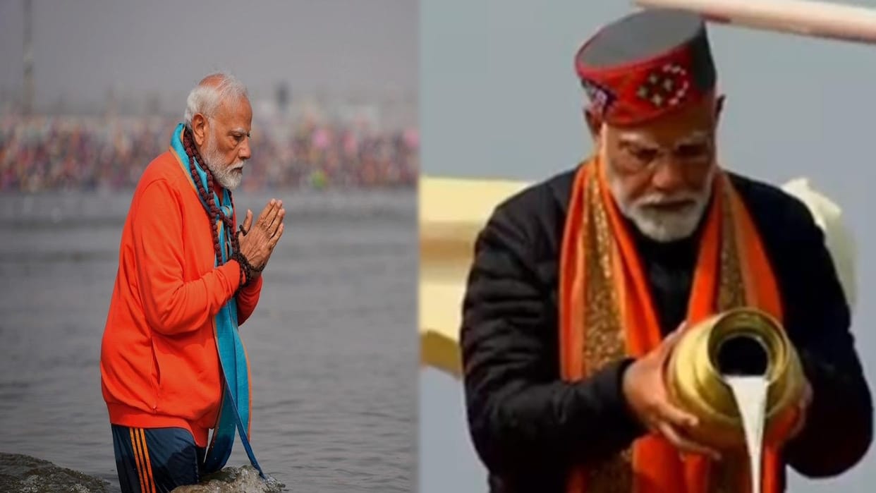 PM Visit In Mahakumbh Sadness seen on PM Modi face see Prime Minister Sangam visit in pictures