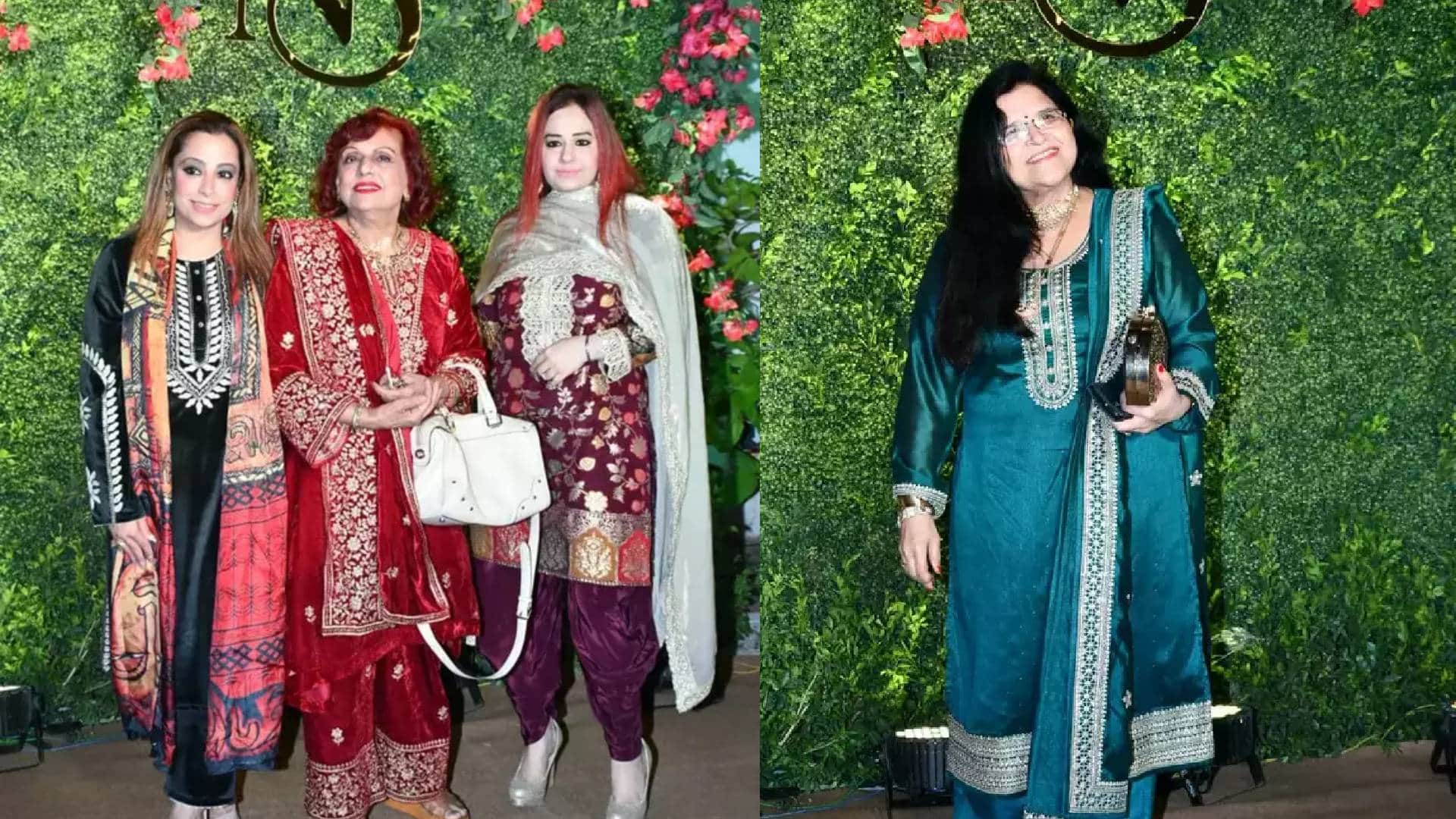 Siddharth Chopra and Neelam Upadhyaya sangeet ceremony priyanka chopra her with in laws mannara kamini chopra