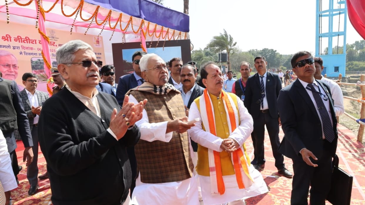 Bihar News : CM Nitish kumar visit Sheikhpura bihar pragati yatra inaugurated and foundation schemes 150 crore