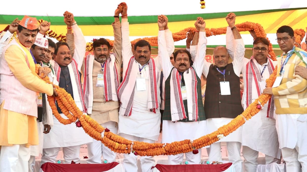 leaders gave the workers the mantra of victory In the NDA workers conference In Bihar