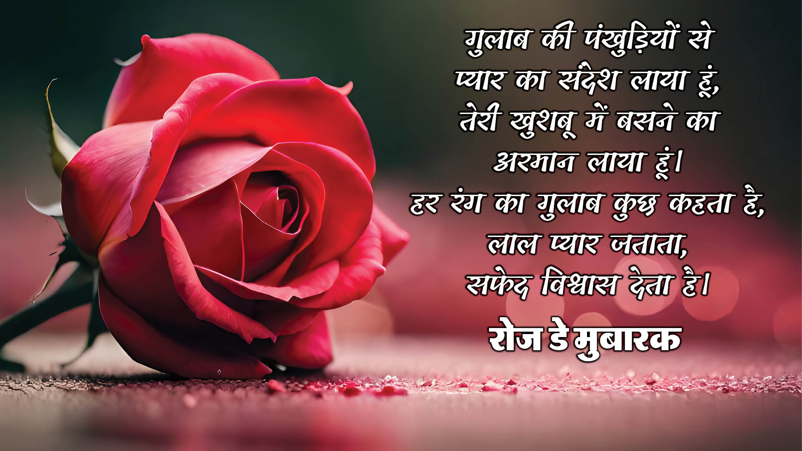 Happy Rose Day 2025 Wishes Quotes Shayari Poem Messages Images Wallpapers And Status in hindi