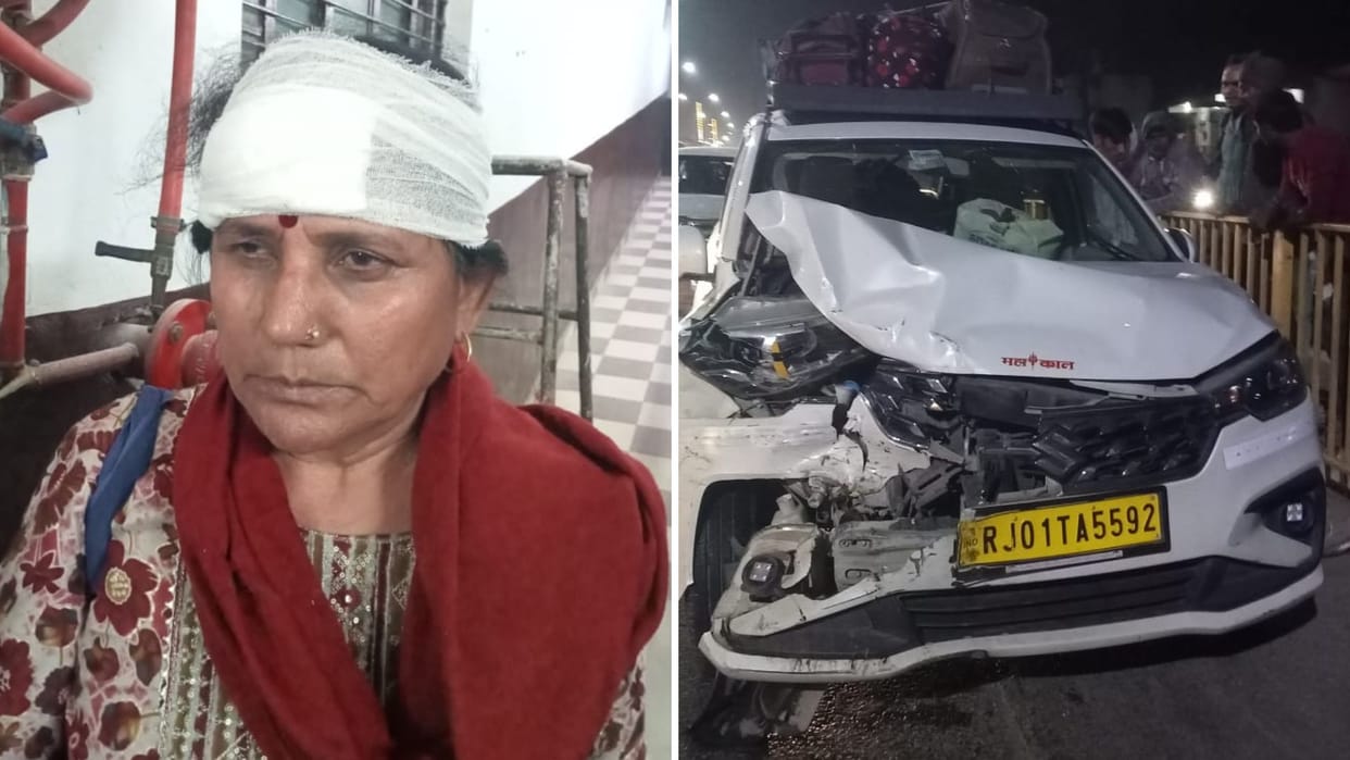 road accident in varanasi died due to electric shock villagers blocked roads