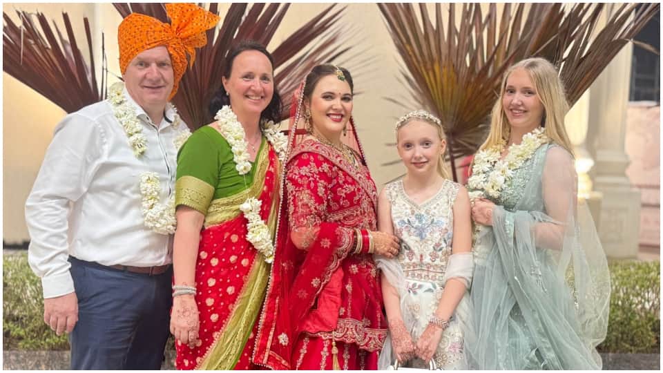 Indian Groom Rahul Bohre married German Bride Emily Botana in Gwalior Cultural Blend