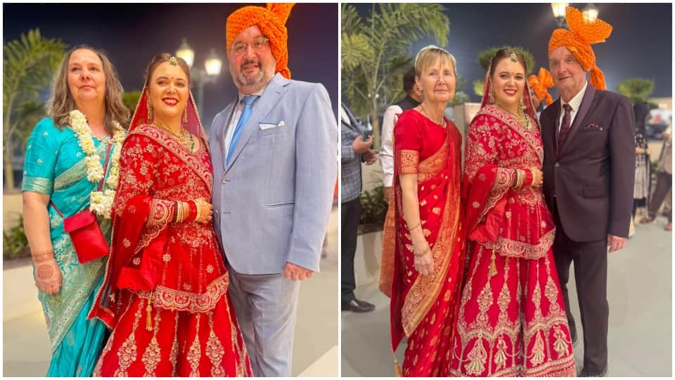 Indian Groom Rahul Bohre married German Bride Emily Botana in Gwalior Cultural Blend