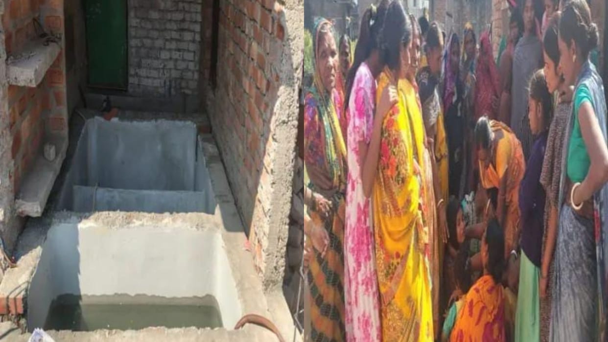 An innocent child died after falling into the toilet tank while playing