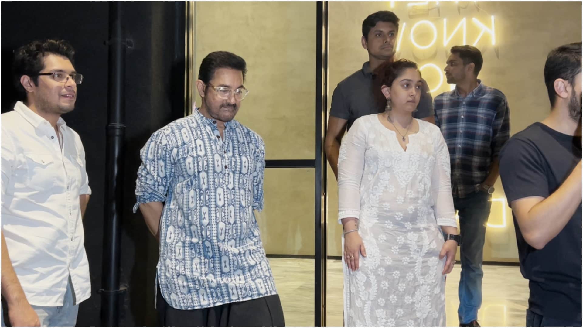 Loveyapa special screening junaid khan aamir khan shahrukh khan salman khan and other stars attend event