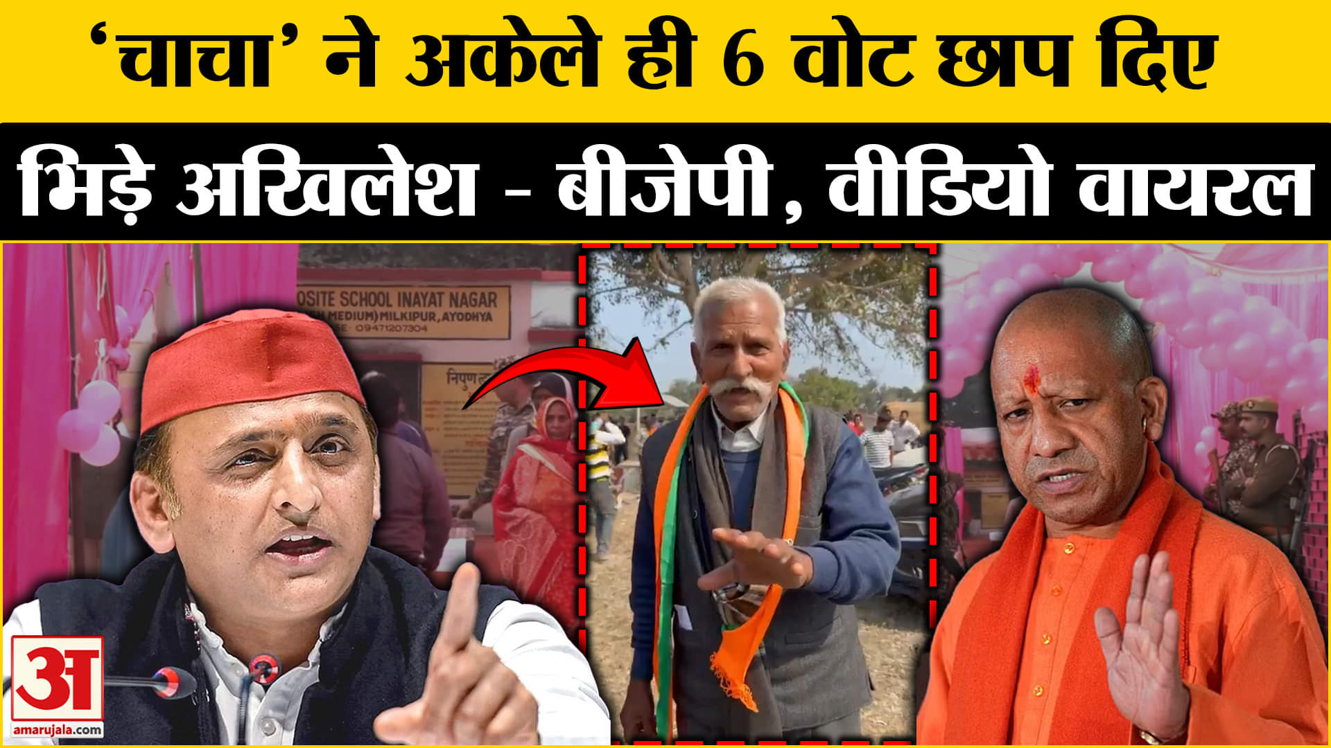 मिल्कीपुर उपचुनाव वोटिंग/अखिलेश यादव/यूपी न्यूज