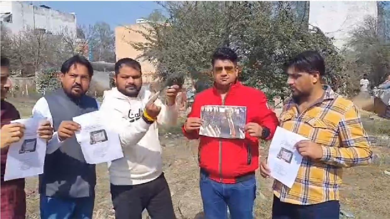Ankit deported, returned to his village Kasan: Said- treated like criminals, Trump's posters burnt in Kaithal