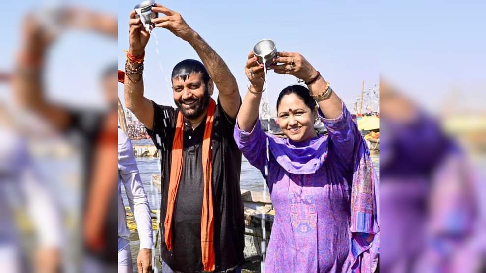 Mahakumbh: Haryana Chief Minister Nayab Singh Saini reached Prayagraj, took a dip in Sangam