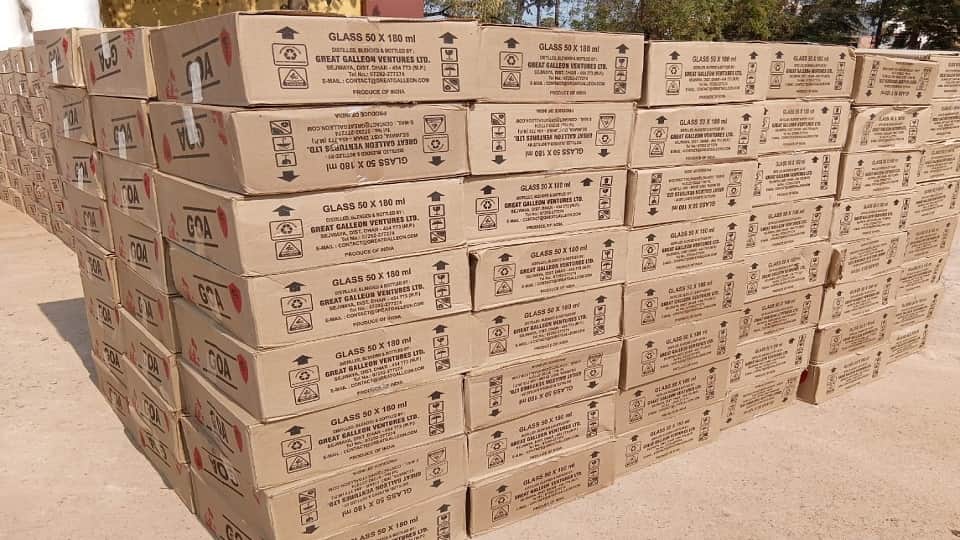 45 लाख रुपये से ज्यादा की शराब बरामद