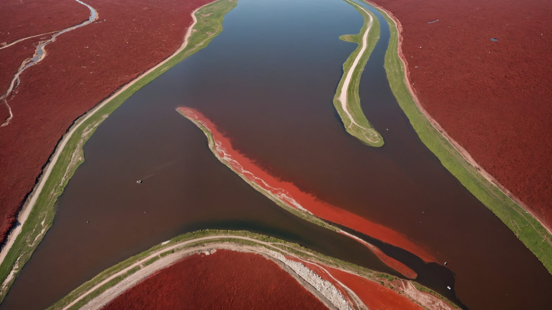 Ajab Gajab River in Argentina turns bright red