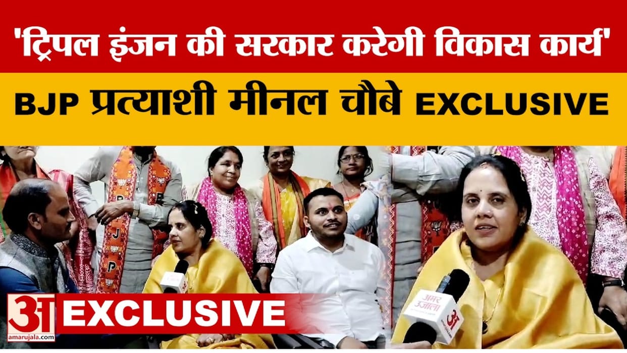 raipur nagar nigam Election: netaji kahin; Meenal Choubey said Development work in triple engine government