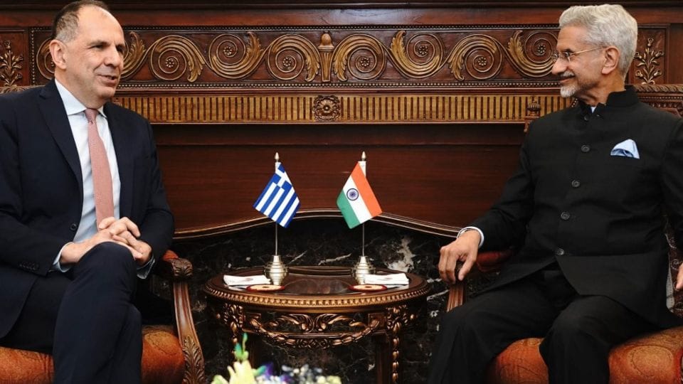S Jaishankar meets Greek Foreign Minister George Gerapetris discusses IMEC and India-Mediterranean ties