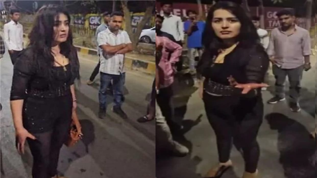 The woman who created a ruckus in the capital raipur at midnight was not Russian