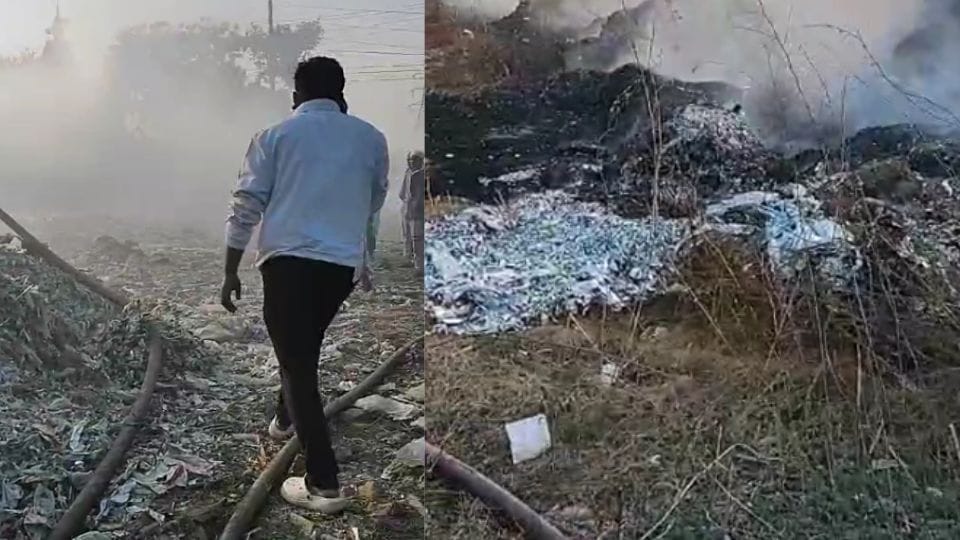 Major fire breaks out in polythene warehouse in Ghaziabad