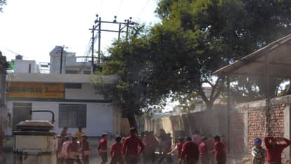 High tension line wires on school roof
