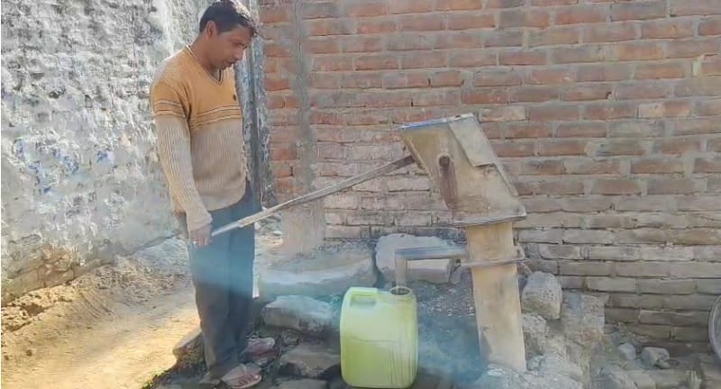 Contaminated water coming out of hand pumps in Urmada block villagers said no solution even after complaint