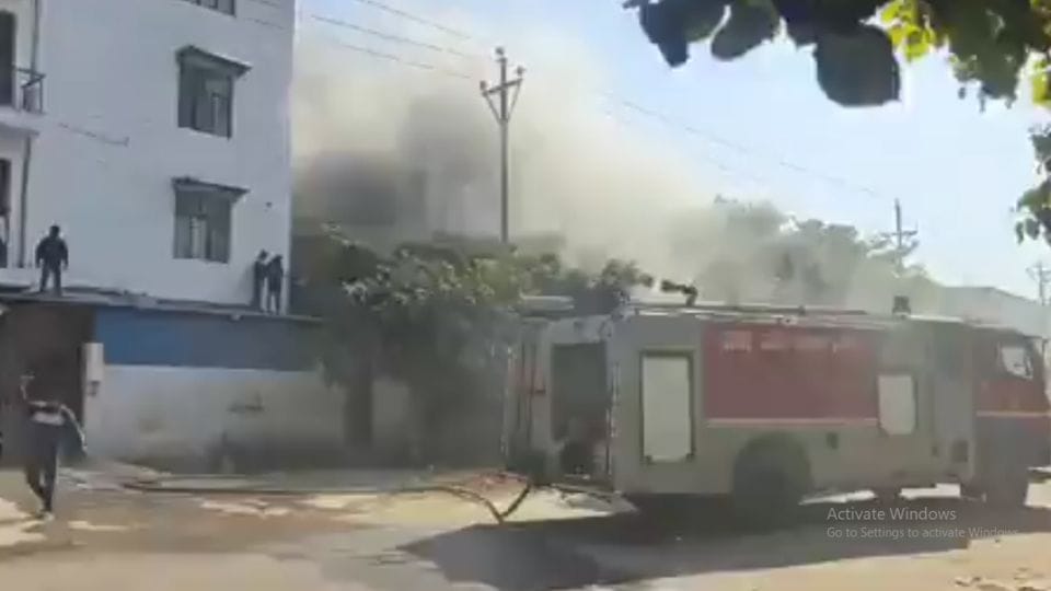 Fire breaks out in cosmetic factory in Greater Noida