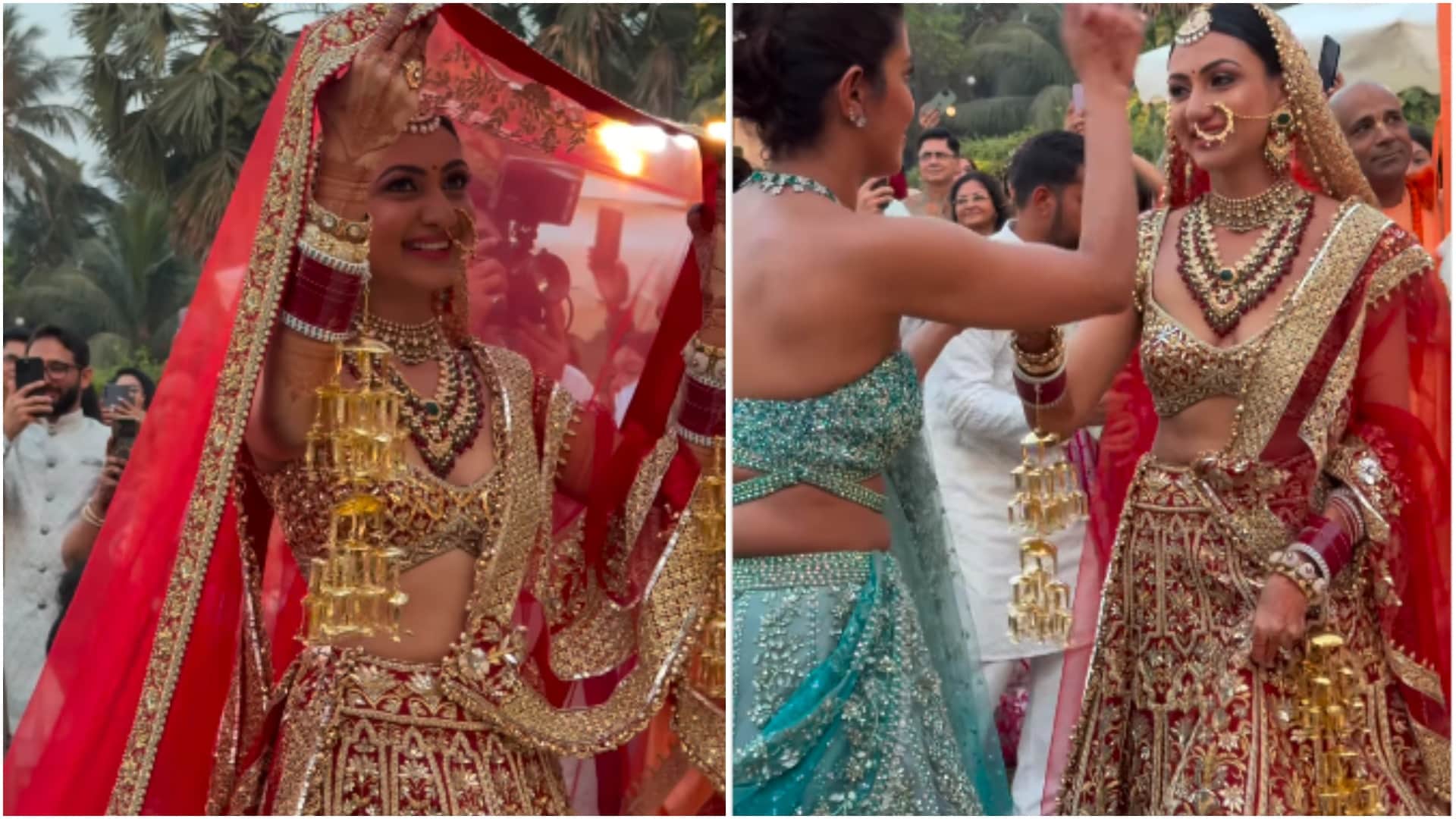 Priyanka Chopra Brother Wedding viral Videos actress takes balaiya of neelam nick jonas hold aarti thali