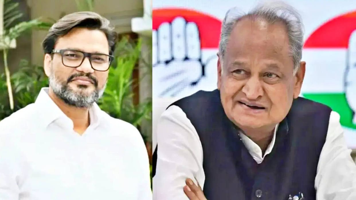 Rajasthan Ashok Gehlot got trapped in supporting minister Kirori Lal Meena Lokesh Sharma gave befitting reply