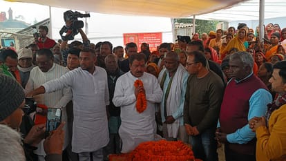 Bihar News: Bihar government ministers paid tribute to Kameshwar Chaupal, Supaul, BJP, JDU,