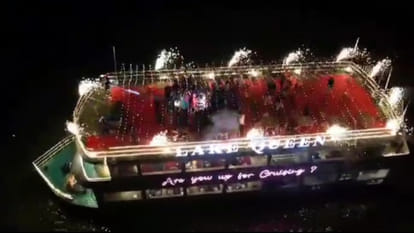 Marriage took place on Lake View Cruise at Ramgarhtal in Gorakhpur, people enjoyed a lot.