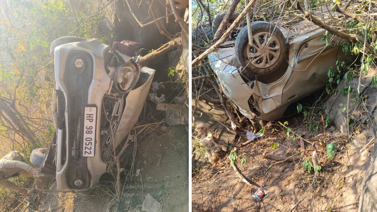 Train returning from Sirmaur to Solan fell, one dead, three injured
