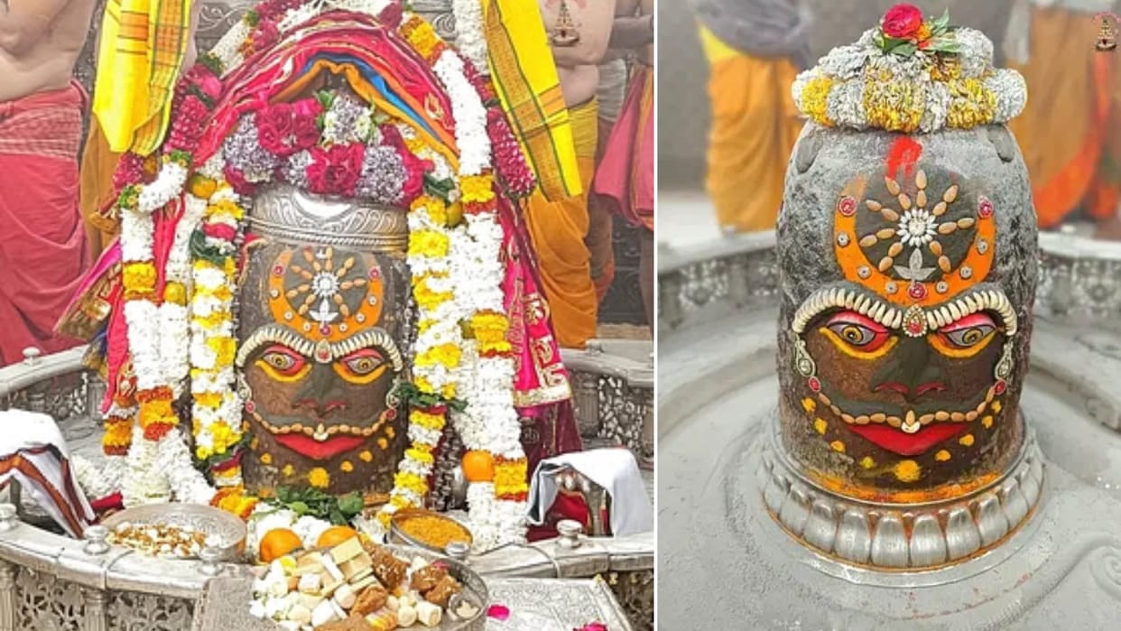 First Ramai Bhasma, then sweets were offered, today Baba Mahakal was dressed in a unique form in Bhasma Aarti.
